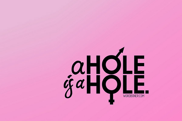 A hole is a hole