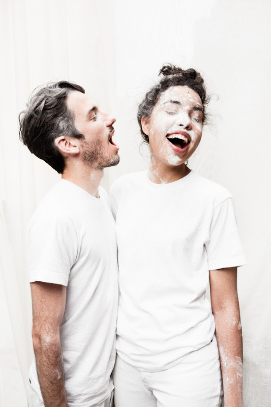 He and She in White