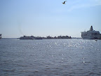 Sea view at Helsinki harbor