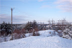 Winter landscape view