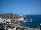 Panoramic view over Puerto Rico harbor