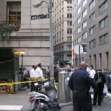 Police Line around Wall Street (during the stockmarket crash!)