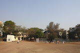The cricket pitch