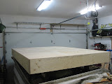 It's sitting on stands and I plan to bring the lower trim up and attach for a test fit then get the roof jacks attached.