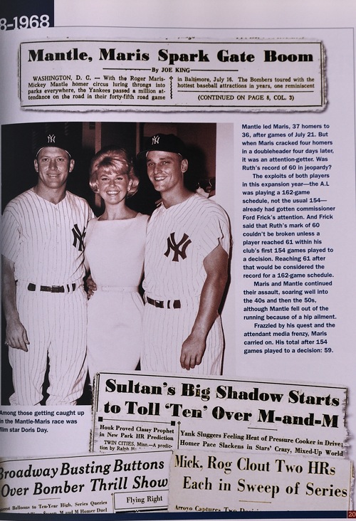 Mickey Mantle, Doris Day, Roger Maris Mickey Mantle, Doris Day, Roger Maris