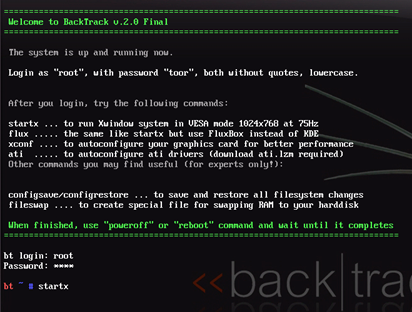 login backtrack