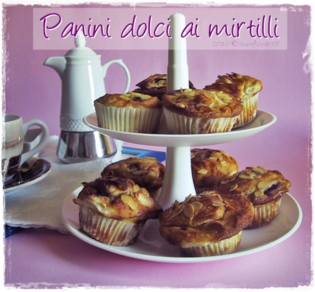 Panini dolci classici ai mirtilli 2