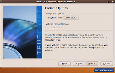 TrueCrypt Format Options TrueCrypt Format Options