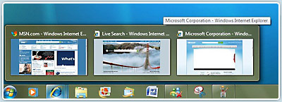 Windows 7 redesigned taskbar