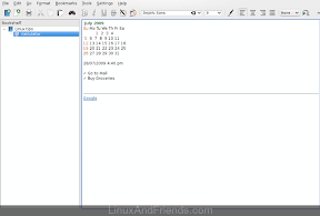 KJots interface