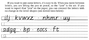 Join letters while writing words Cursive writing