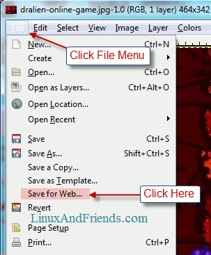 Save for web GIMP plugin Save for web gimp plugin