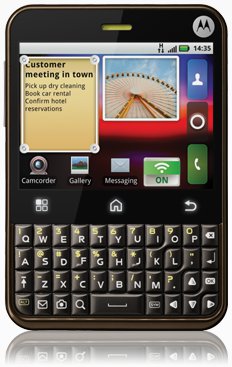 Motorola Charm running Google Android Motorola Charm running Google Android