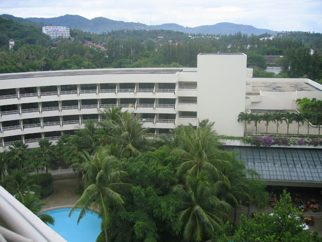 a building with trees around it