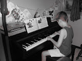 Zach playing piano