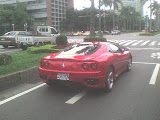 Ferrari 360 Modena on Zhongshan Road in Taipei