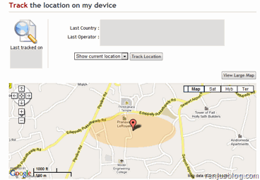 free android gps location