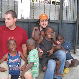 Chris and Andy acted as jungle gyms.