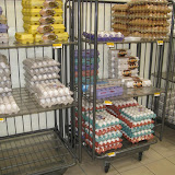 Eggs here don't need to be refrigerated. Neither does the milk. But we do refrigerate the chips.