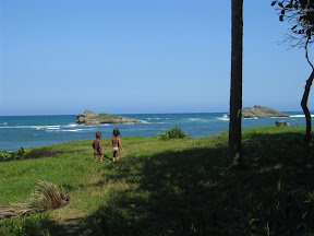 Sunday is beach days for the locals.
