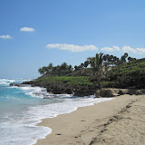 Playa Encuentro.  A 25 minute walk from the road, but worth every minute.