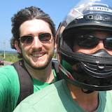Andy and Jody on the moto.