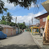 Walking down the street in Tamarindo, the neighborhood the school is in.