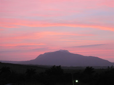Mount Isabela from our rooftop.