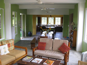 Living and dining rooms.
