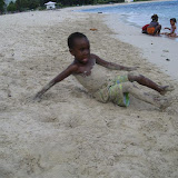 Wilton rolling in the sand!