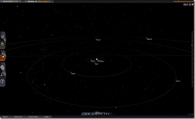 sistema solar heliocentric view