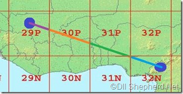 Coordinate-system-utm-distance