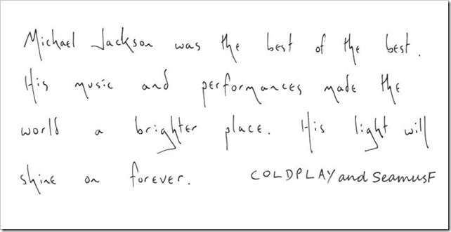 Coldplay and SeamusF