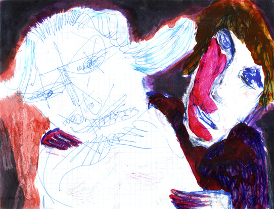 grief and comfort, 2005 ~ 21 x 30 cm ~ mixed technique on paper