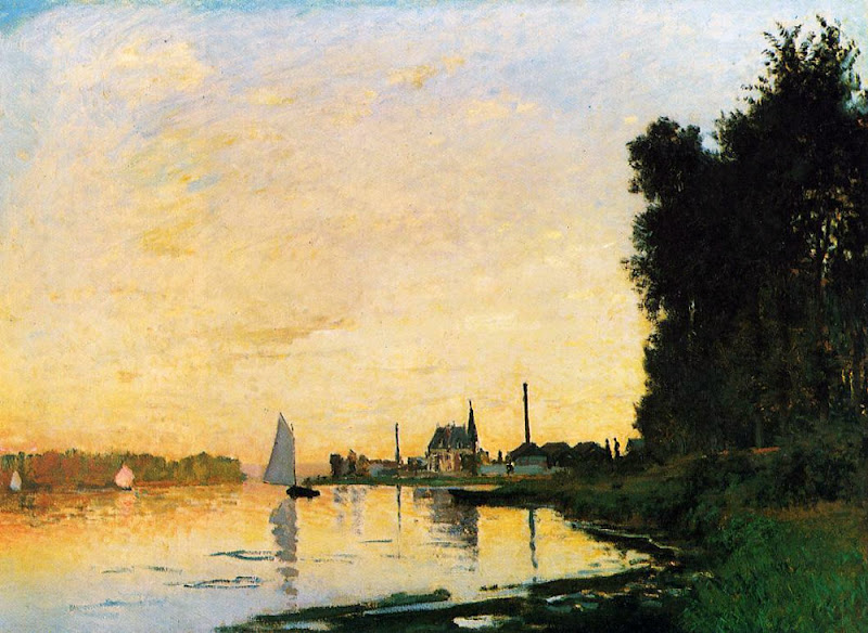 claude monet, argenteuil late afternoon