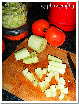 pasta salad prep