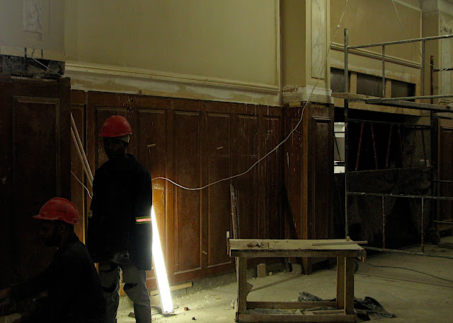 Work presently underway in the Taj Cape Towns Bombay Brasserie