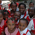 Glückliche Kinder an unserer Schule in Port-au-Prince