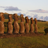 Sunset at Ahu Akivi
