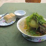 Cazuela de vacuna: a soup with chunks of beef and all the fixins