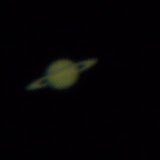 The only picture we have from our star tour.  Saturn!