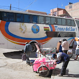 Our first Bolivian bus.  Villazón to Tupiza.