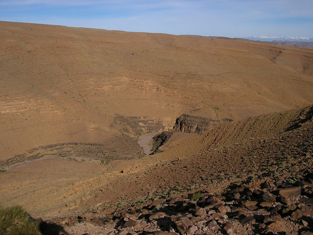 View from the rest stop on highway N9 southeast of Ouarzazate