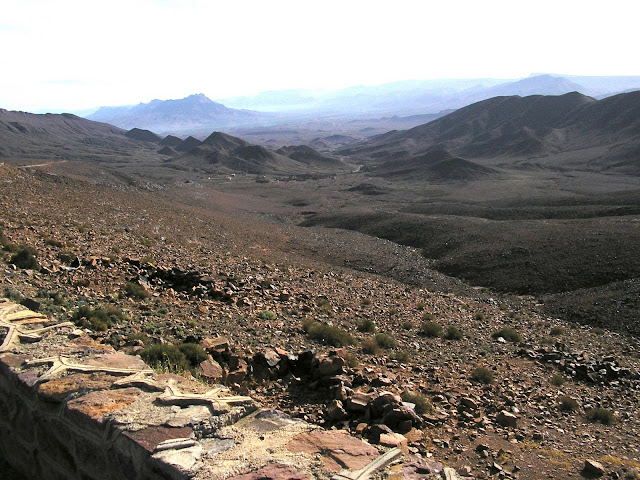 View from the rest stop along highway N9 southeast of Ouarzazate