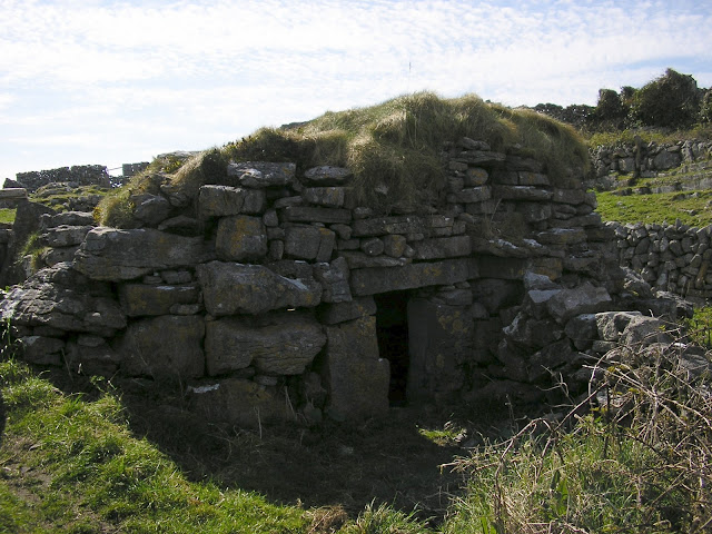 Clochán (a "beehive hut")