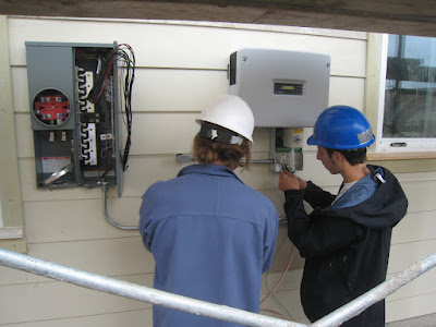 Installing a traditional inverter.
