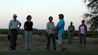 Abendspaziergang bei der Kalahari Farmhouse.