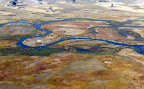 Der Okavango aus der Luft. Ein Abstecher nach Maun ist möglich, hier starten die Flüge ins Delta. Aber vorsicht, das ist nicht billig ! Der Okavango aus der Luft. Ein Abstecher nach Maun ist möglich, hier starten die Flüge ins Delta. Aber vorsicht, das ist nicht billig !
