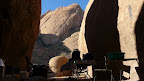 Our campsite at Spitzkoppe, between some rocks, “Hard Rock cafe”