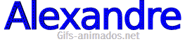 Alexandre azul letras rodando